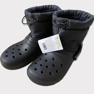 Crocs Classic Lined Neo Puff Boots Black Size 6
